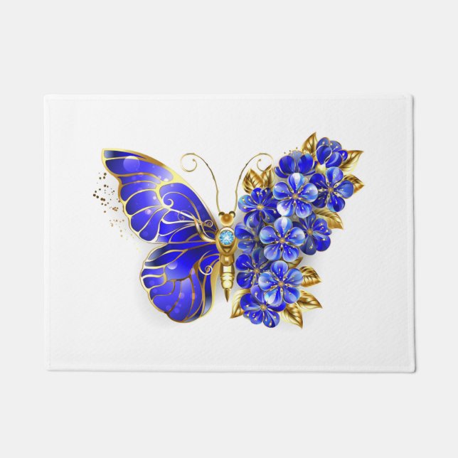 Tapete Borboleta Flor Sapphire (Frente)