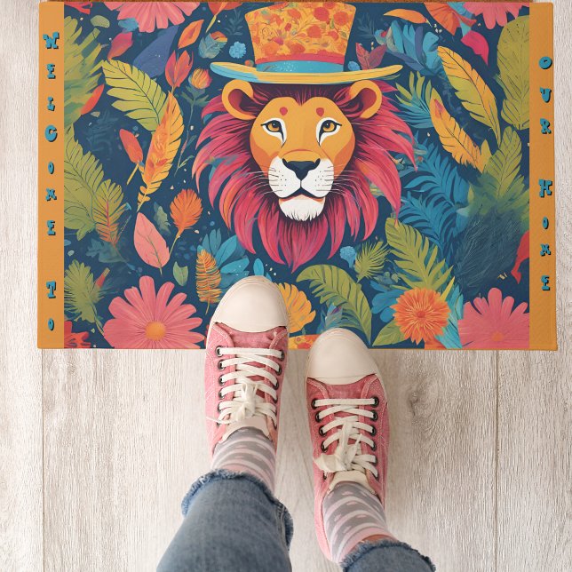 Tapete Borboleta Whimsical Mat/Door Mat de 24" x 36" (Criador carregado)