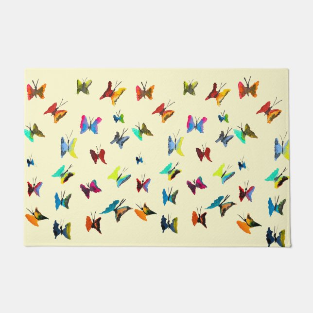 Tapete Borboletas bonitas de aquarela (Frente)