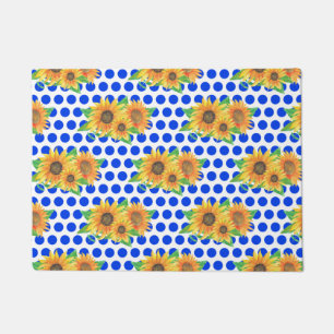 Tapete Bordado Floral de Girassol