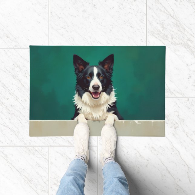 Tapete Border Collie Doormat Art (Interior)