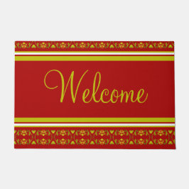 Tapete Borgonha e Verde limão e Amarelo