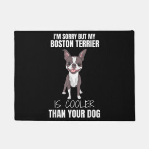 Tapete Boston Terrier, Boston Terrier pai, amante de cach