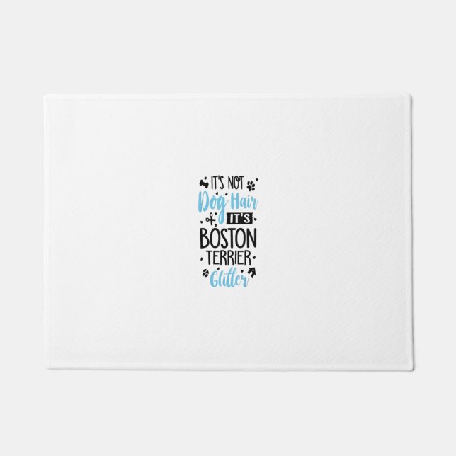 Tapete Boston Terrier Glitter - Engraçado Boston Terrier  (Frente)