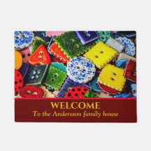 Botões decorativos coloridos