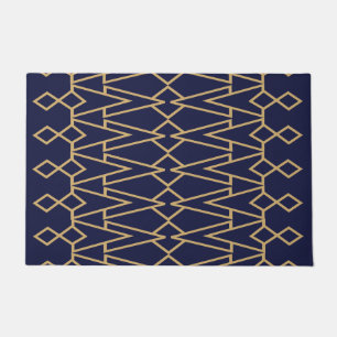 Tapete Bowties Azul e Dourado