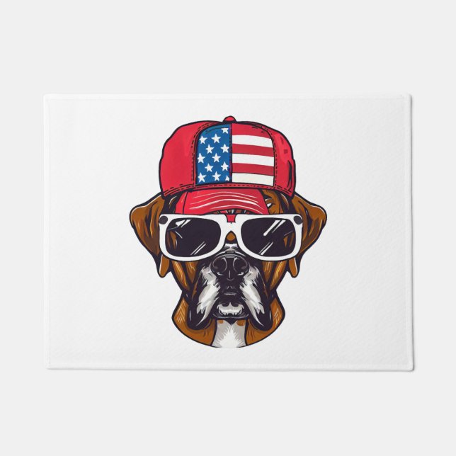 Tapete Boxer Dog USA (Frente)