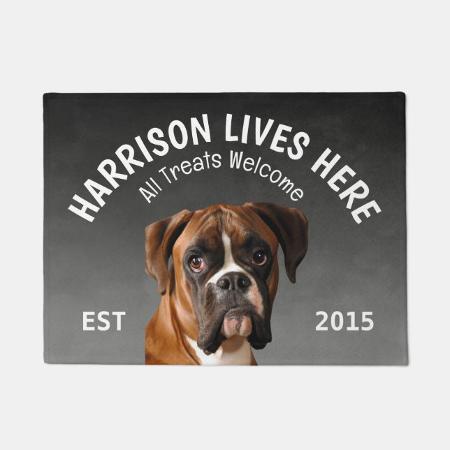 Tapete Boxer Personalised Dog Lover Doormat (Frente)