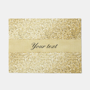Tapete Brilho Dourado do falso extravagante personalizado