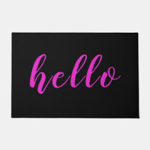 Brincadeira Elegante Moderna Rosa Alô Rosa Preto