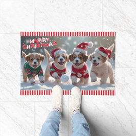 Tapete Brincadeiras muito divertidas brincando no Natal d