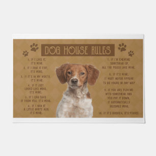 Tapete Britany Spaniel Dog House Rege, Se Quebrou,