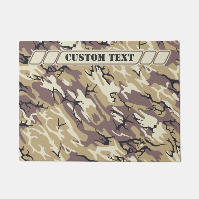 Tapete Brown Camo com Carta Personalizada (Frente)