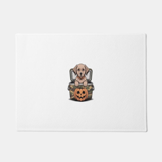 Tapete Brown Lab Dog Halloween Spooky (Frente)