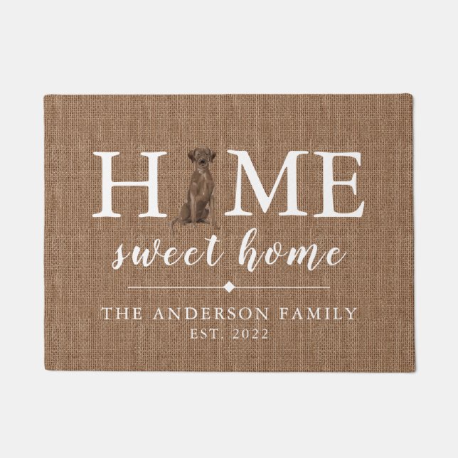 Tapete Brown Labrador Retriever Home Doormat (Frente)