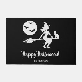 Tapete Bruxa Em Um Feliz Dia das Bruxas Branca E Preta