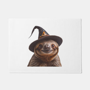 Tapete Bruxa Preguiça Halloween doce ou travessura abóbor