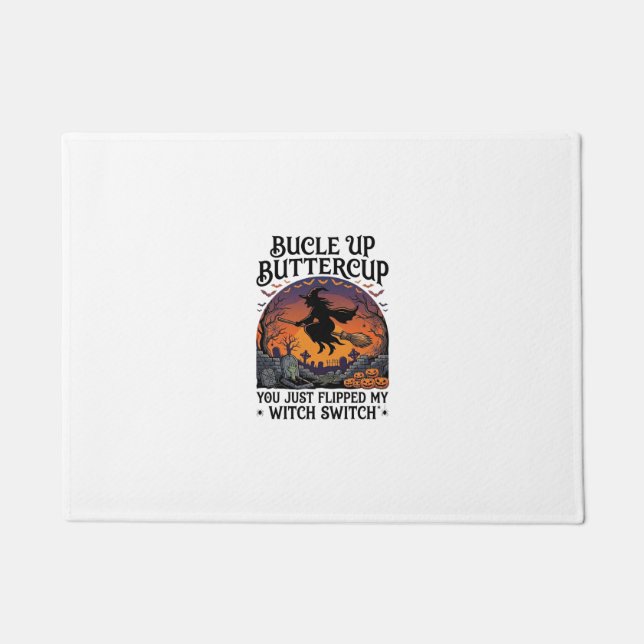 Tapete Bucle Up Buttercup Bruxa Interruptor Halloween Vas (Frente)