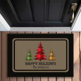 Tapete Búfalo Russo Verificar Árvores de Natal Personaliz