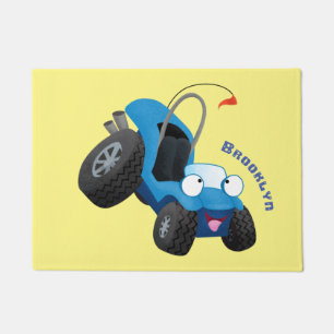 Tapete Buggy duna em forma de cartoon de veículos rodoviá