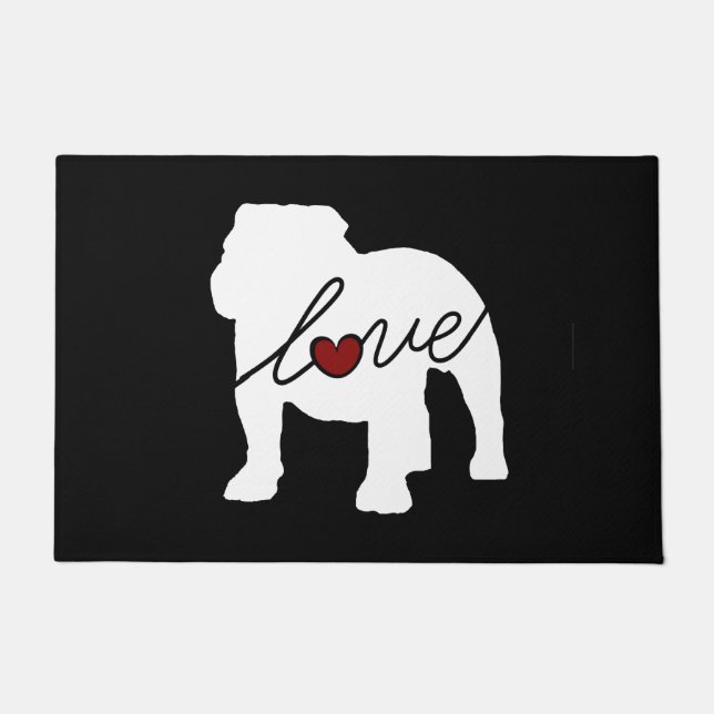 Tapete Buldogue inglês Loveq (Frente)