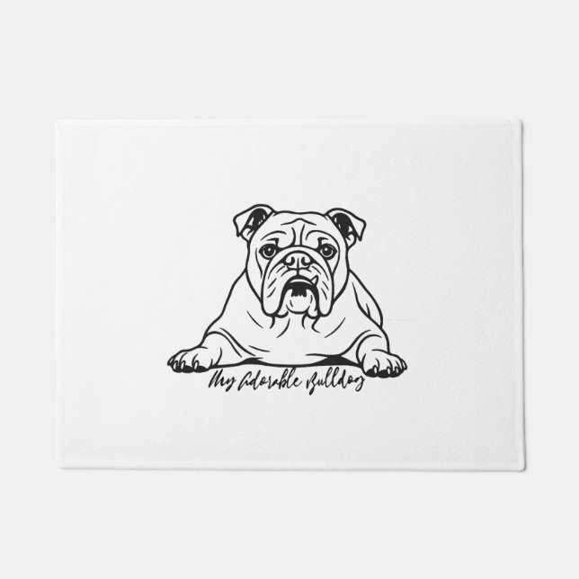 Tapete Bulldog Adorável (Frente)