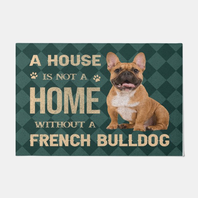 Tapete Bulldog Doormat Francês, Bulldog Lover Bowat Mat (Frente)