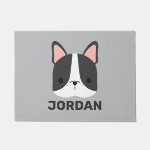 Tapete Bulldog Francês Bonito com Nome Personalizado