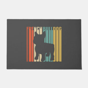 Tapete Bulldog francês Retro 1970 Cachorro Silhouette Fre