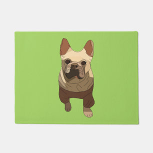 Tapete Bulldog Francês, Verde Lima