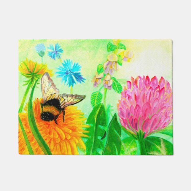 Tapete Bumblebee em dandelion (Frente)