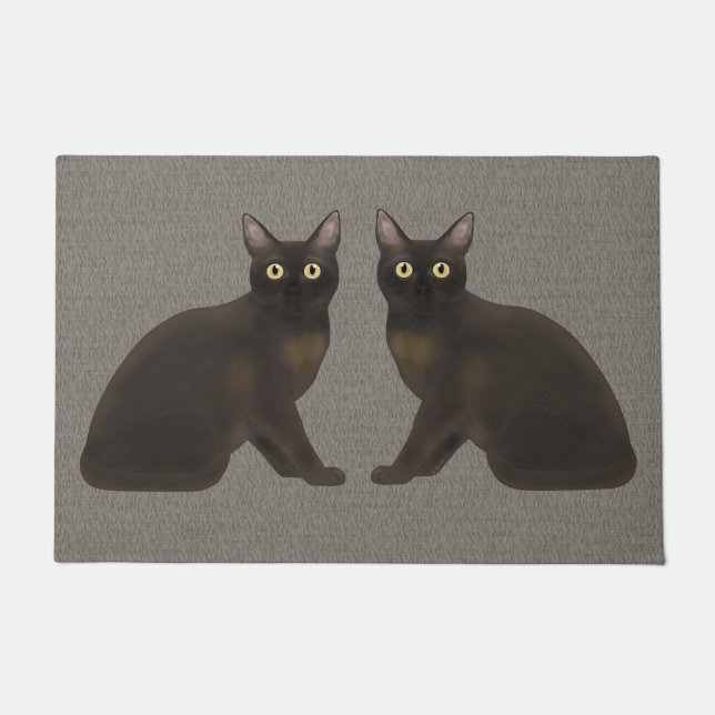 Tapete Burmese Cats Doormat (Frente)