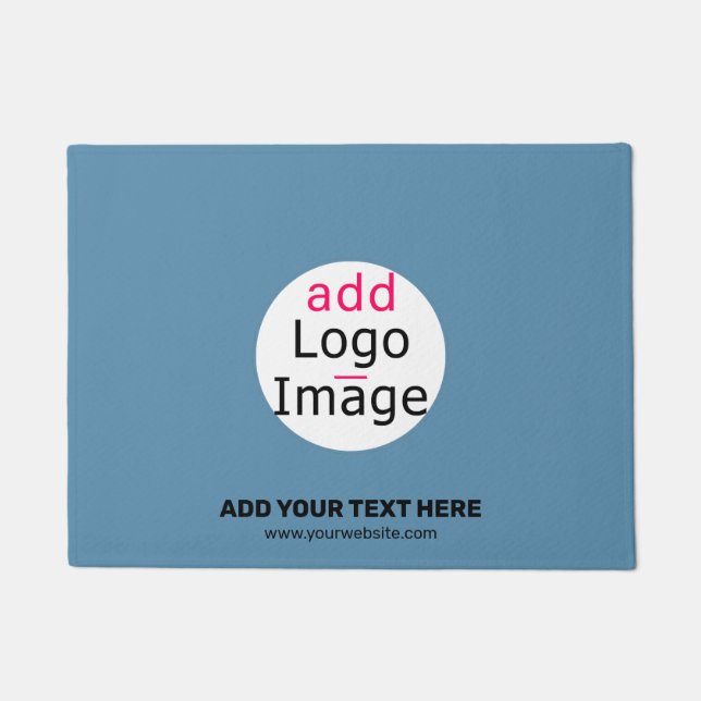 Tapete Business Chic Promo Personalizável Dusty Blue (Frente)