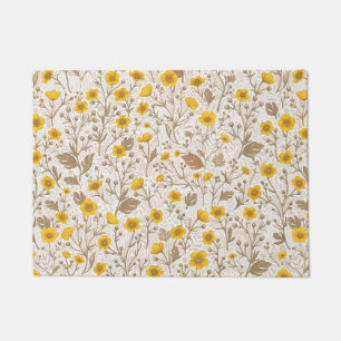 Tapete Buttercups, amarelo e marrom