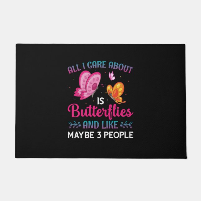 Tapete Butterfly Gift | All I Care About Is Butterflies (Frente)