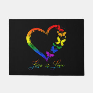 Tapete Butterfly Heart Rainbow Love É Love LGBT Gay