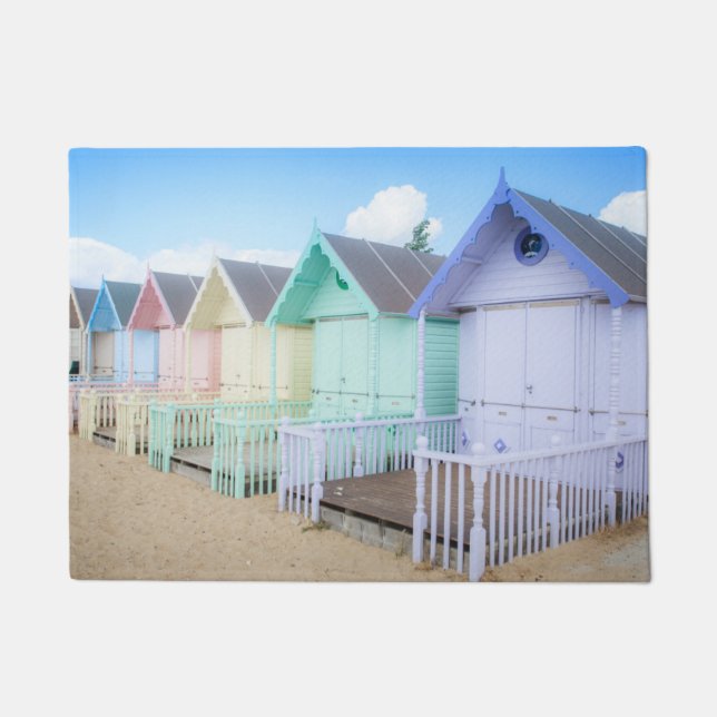 Tapete Cabanas da praia da ilha de Mersea (Frente)