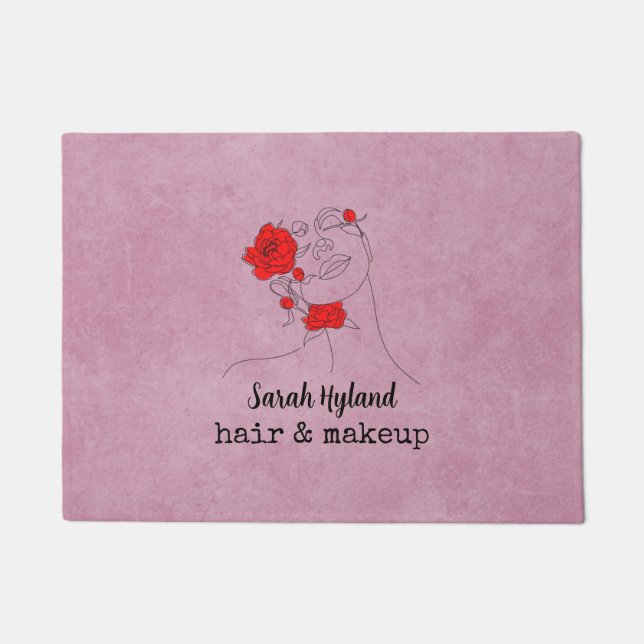 Tapete Cabelo e maquiagem (Frente)