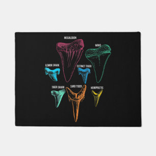 Tapete Caça aos dentes de tubarão - Presentes de tubarão