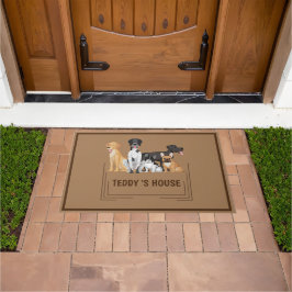 Tapete Cachorro Cachorro Pet Bem-vindo ao Lar Festa DIY n