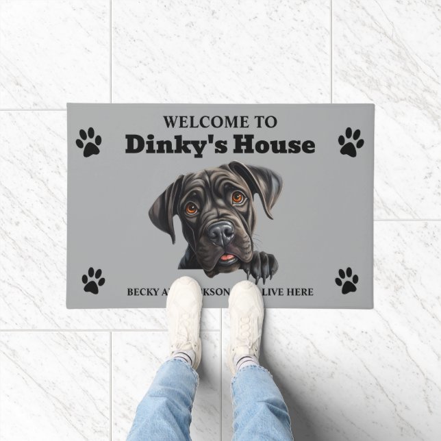Tapete Cachorro Cane Corso Fofo (Interior)