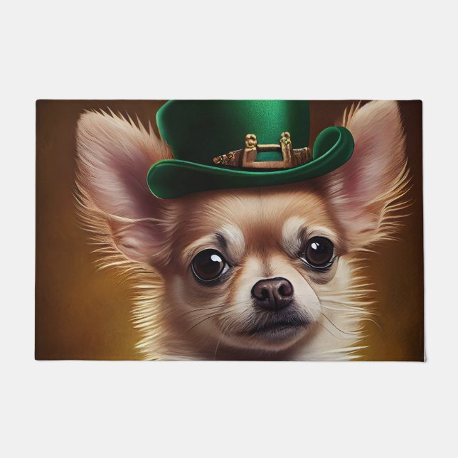 Tapete Cachorro Chihuahua na Rua. (Frente)