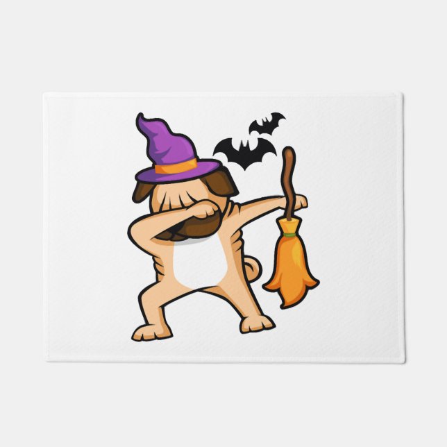 Tapete Cachorro de Dabbing Halloween (Frente)