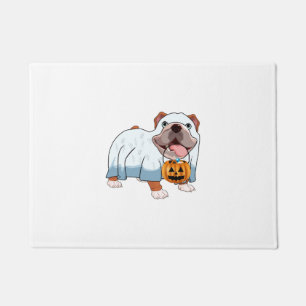 Tapete Cachorro Fantasma Bulldog Dia das Bruxas