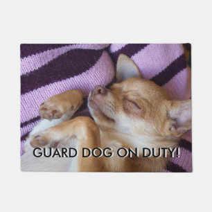 Tapete Cachorro guarda Em Serviço!