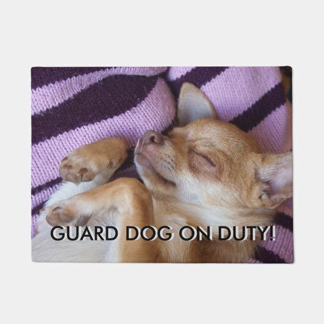 Tapete Cachorro guarda Em Serviço! (Frente)