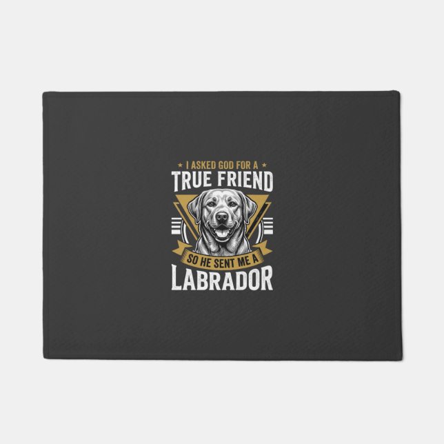 Tapete Cachorro Labrador Amigo Verdadeiro (Frente)