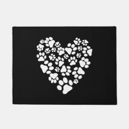 Tapete Cachorro ou Gata Imprime Coração | Pet Lover