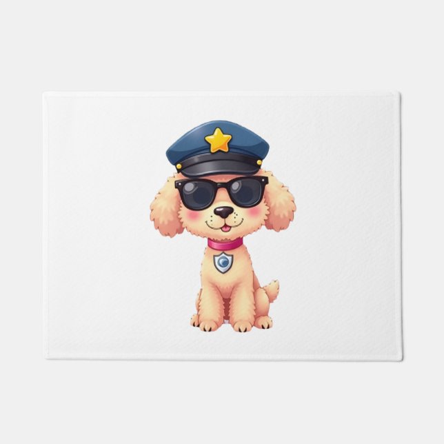Tapete Cachorro-Poodle da Polícia de Chibi (Frente)