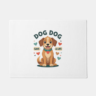 Tapete Cachorro Resgate Fofo Vintage Salve Uma Vida Carto